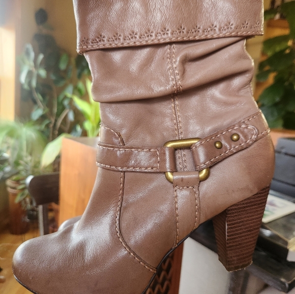 FOSSIL Genuine Leather Ankle Booties Sz 10 - Picture 9 of 14